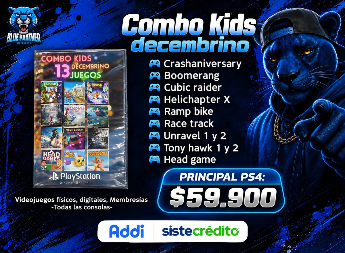 Combo Kids Decembrino 13 juegos Digital PS4