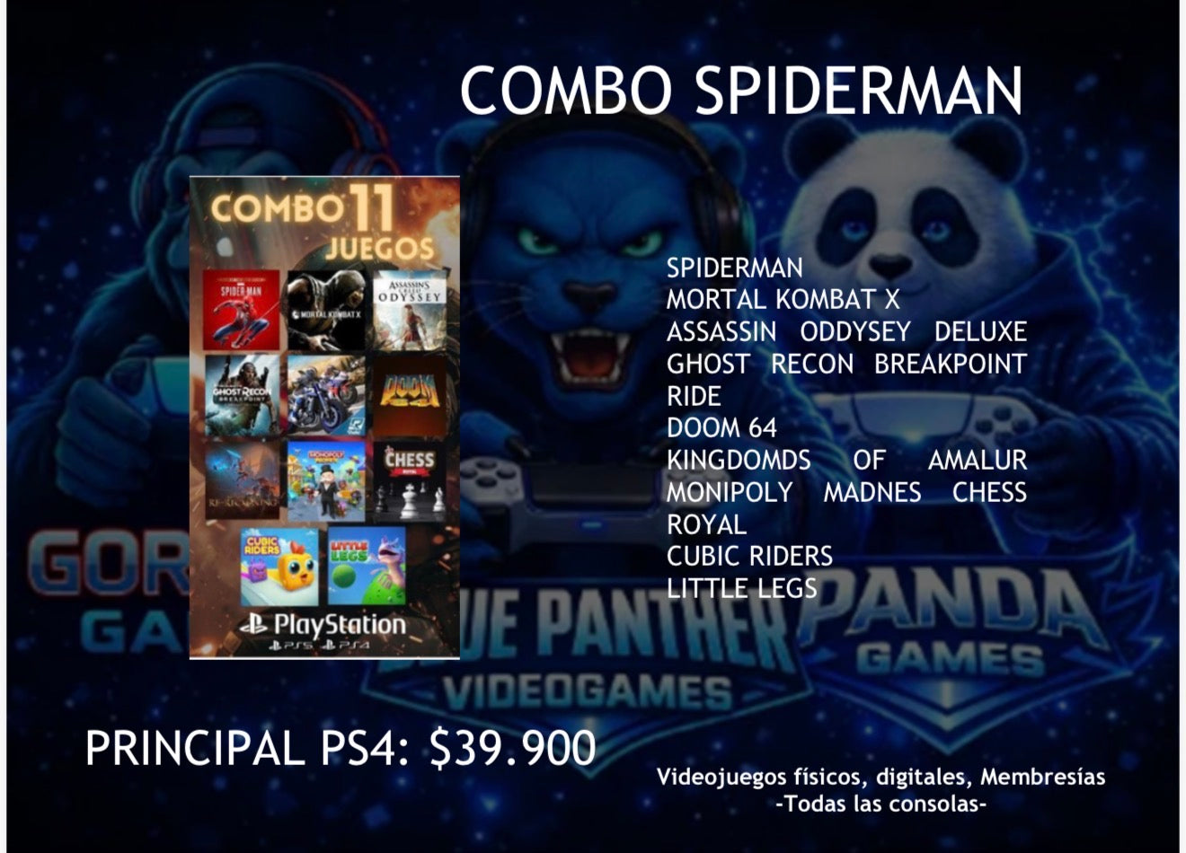 Combos Juegos  Digitales  ps4