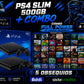PlayStation 4 Slim 500GB con combo 40 juegos y 5 obsequios- usada
