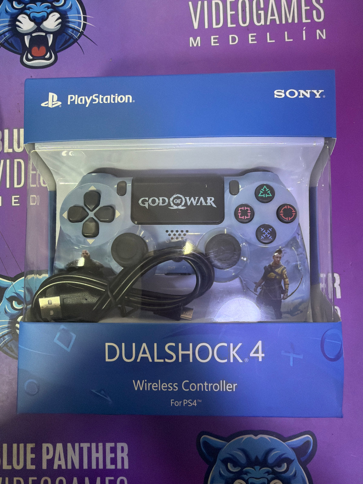 Control Genérico Azul Claro God Of War - PlayStation 4