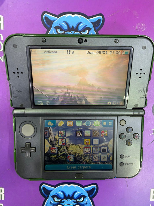New Nintendo 3DS XL Verde – Diseño The Legend of Zelda – Usada programada