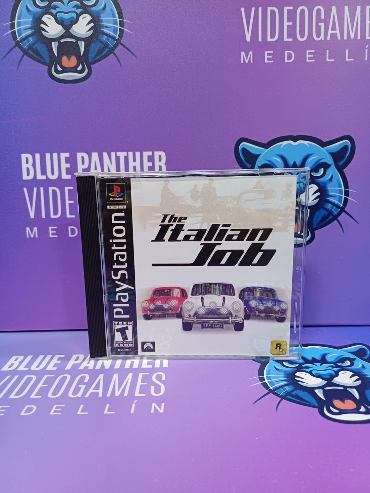 The Italian Job - Playstation 1 Juego original label custom