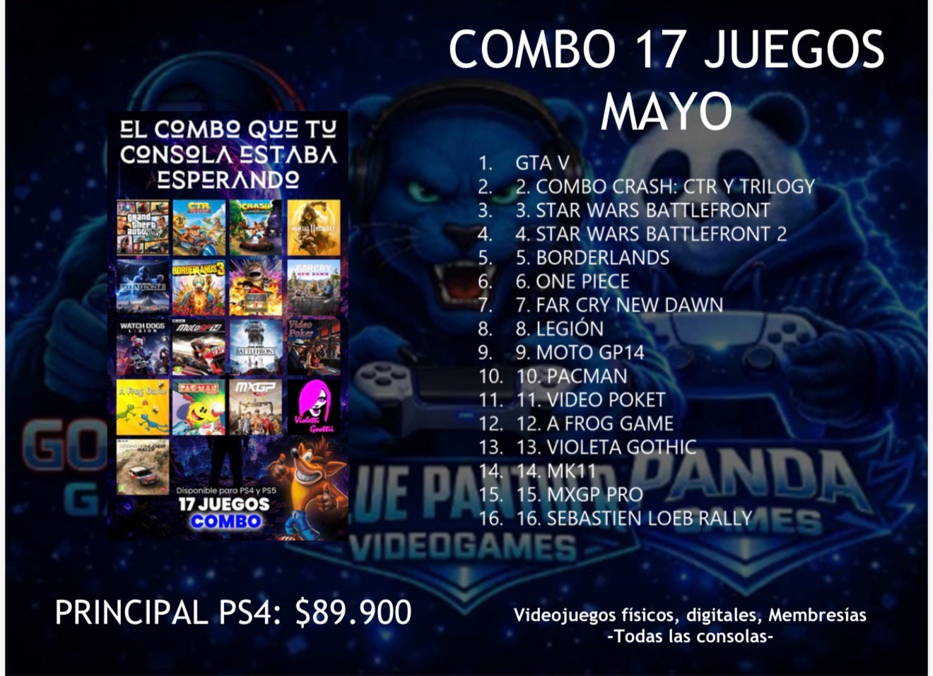 Combos Juegos  Digitales  ps4