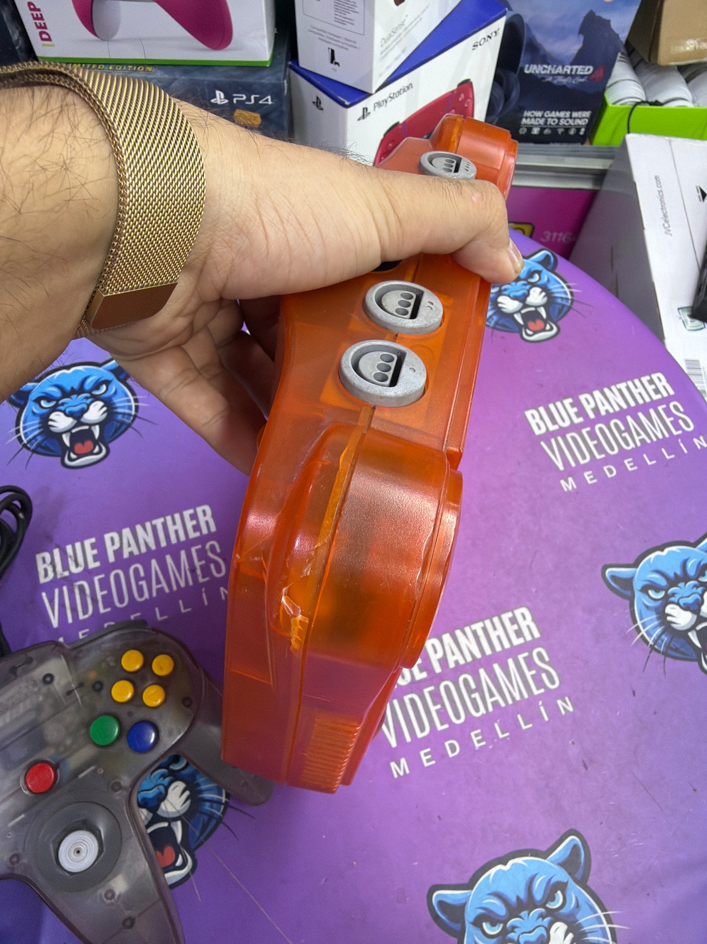 N64 Orange Con Control atomic