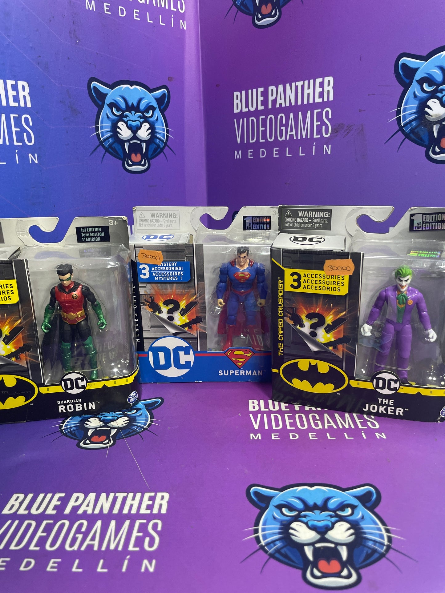 Robin, superman y joker