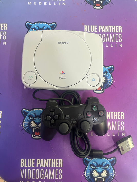 PlayStation 1 slim con 2 controles