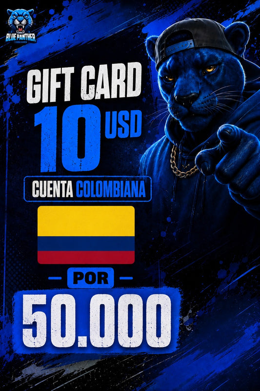 Gift Card 10 USD Cuenta Colombiana