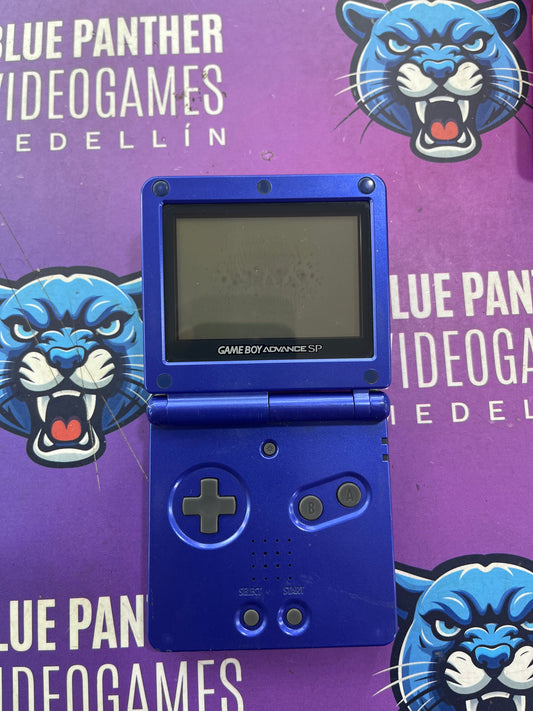 Game Boy Advance SP  001 azul con cargador