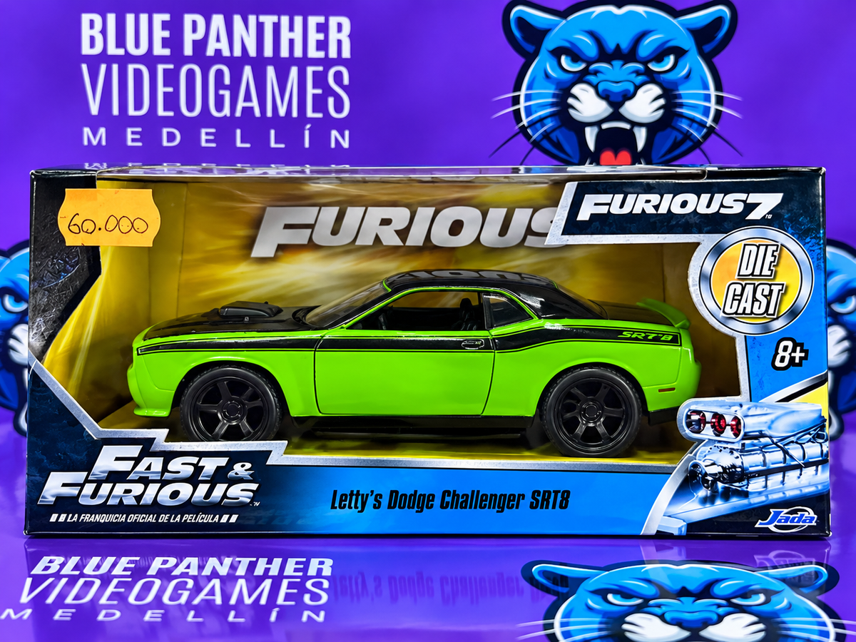 Fast & Furious 7 Letty’s Dodge Challenger SRT8 | Modelo Die-Cast Jada Toys escala 1/32