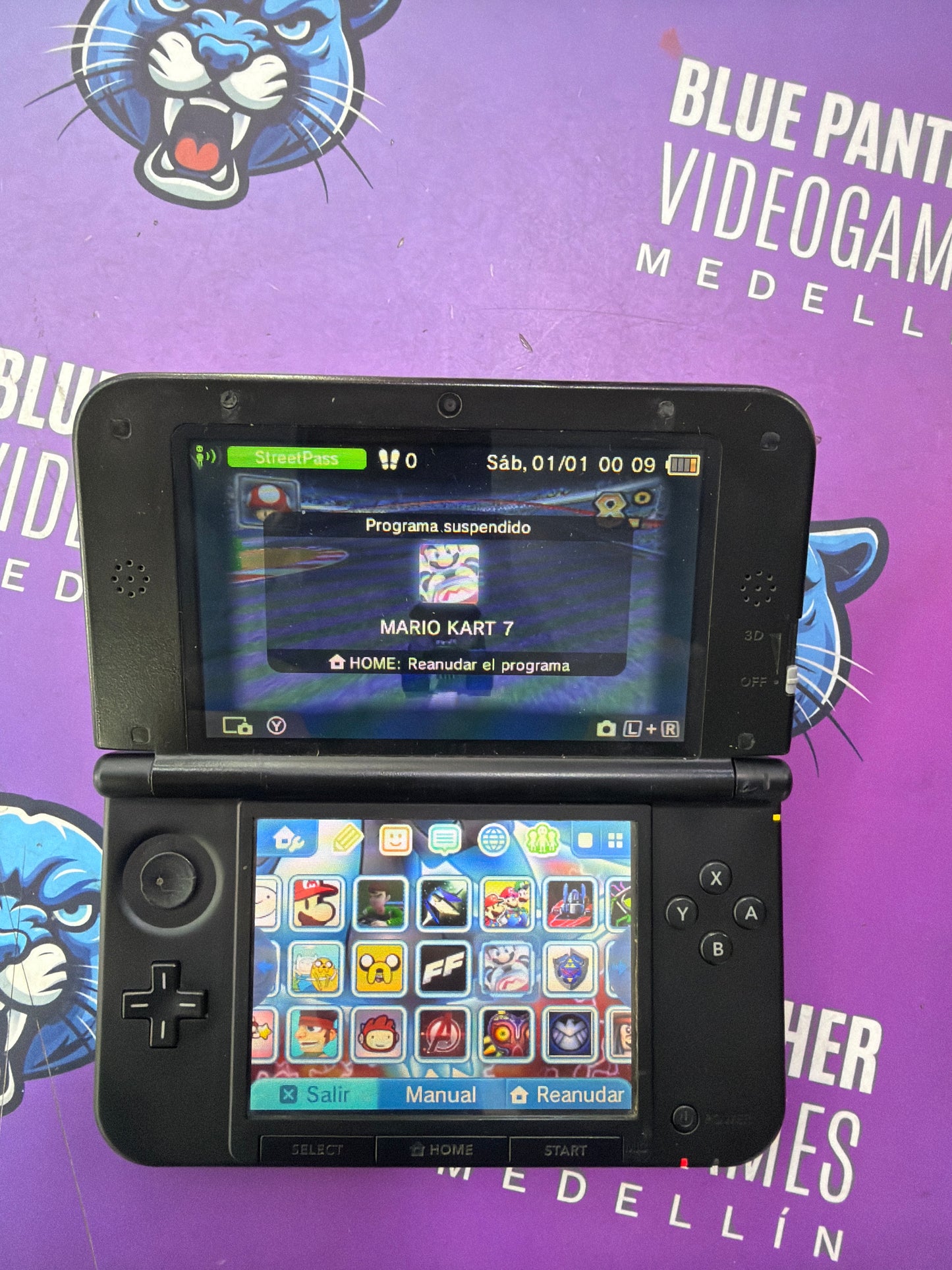 3ds Xl Programada  con juegos