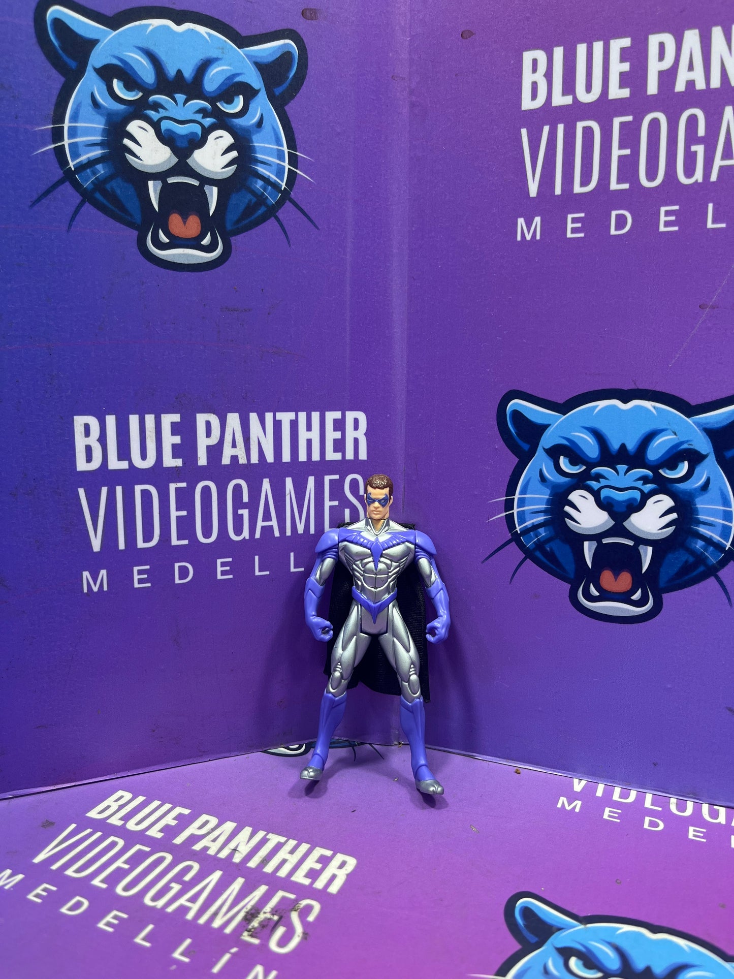 Mini robin articulado azul