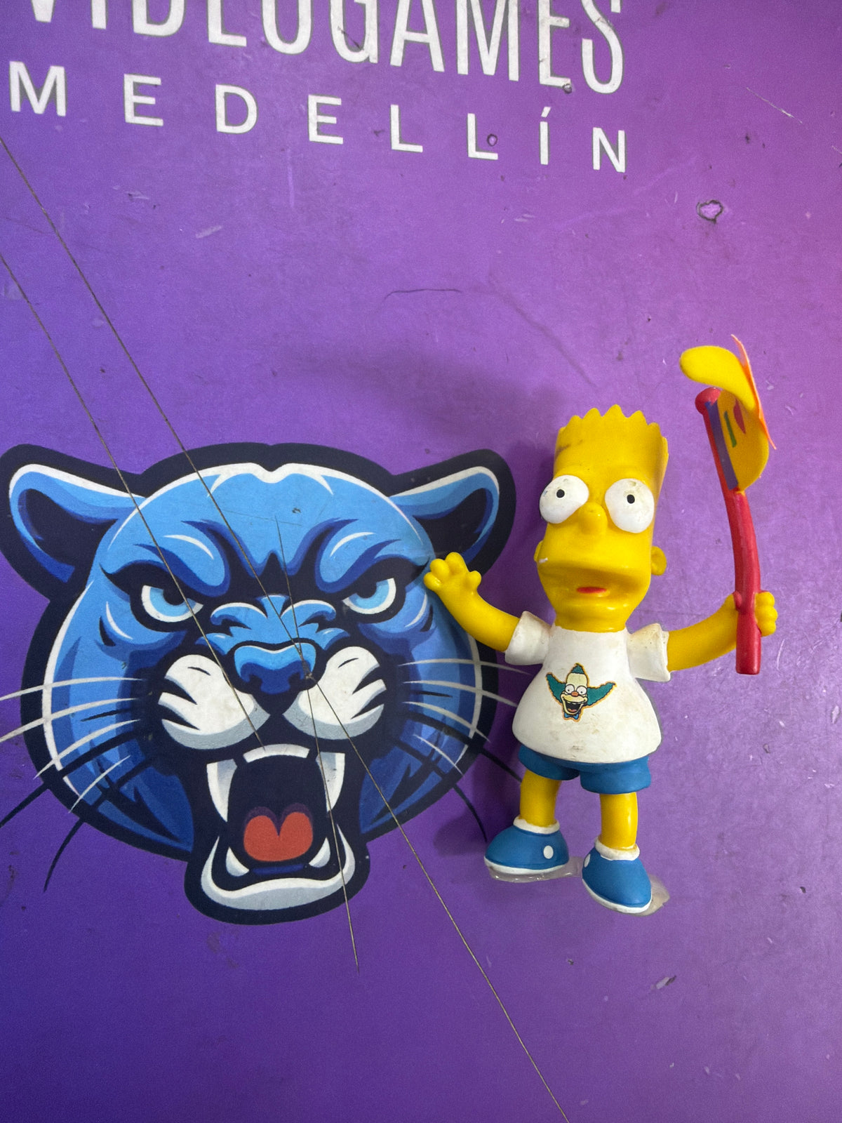 Bart con bandera the simpsons