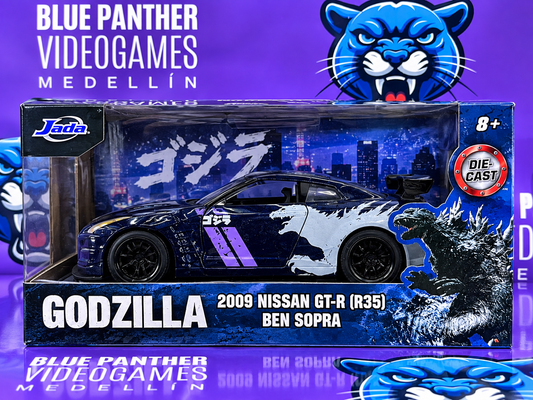 Godzilla 2009 Nissan GT-R (R35) Ben Sopra | Modelo Die-Cast escala 1/32
