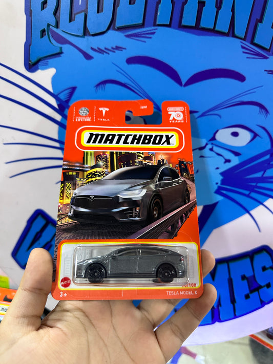 tesla model x matchbox