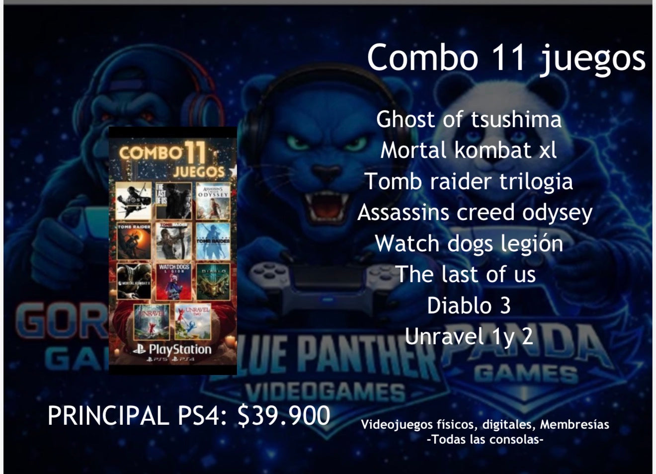 Combos Juegos  Digitales  ps4