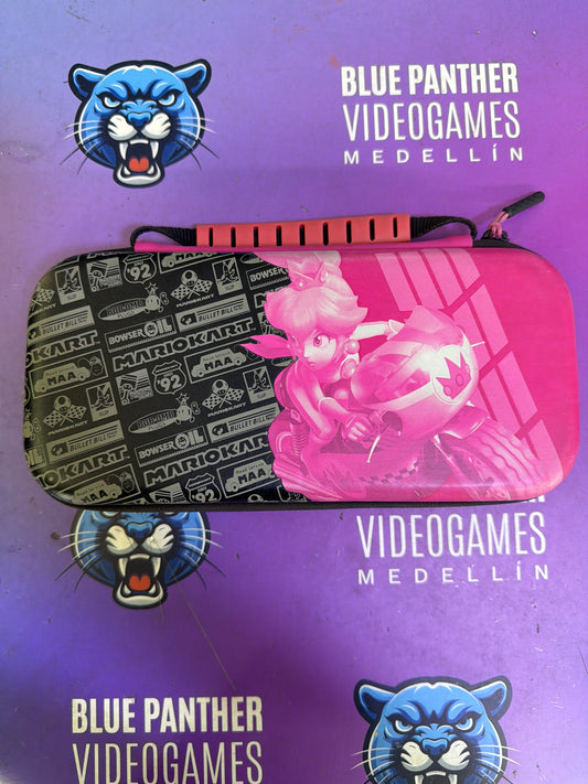 Estuche peach rosa negro usado - Nintendo Switch