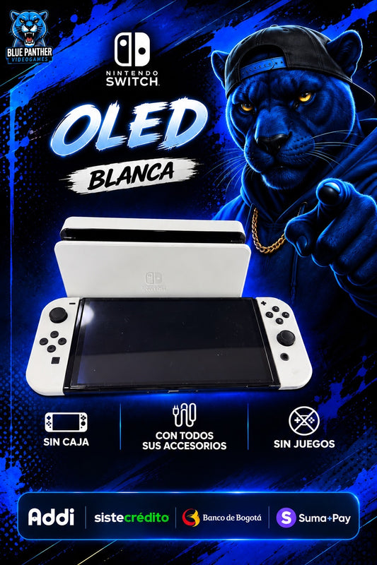 Nintendo Switch OLED Blanca – Con Todos Sus Accesorios | Sin Juegos usada