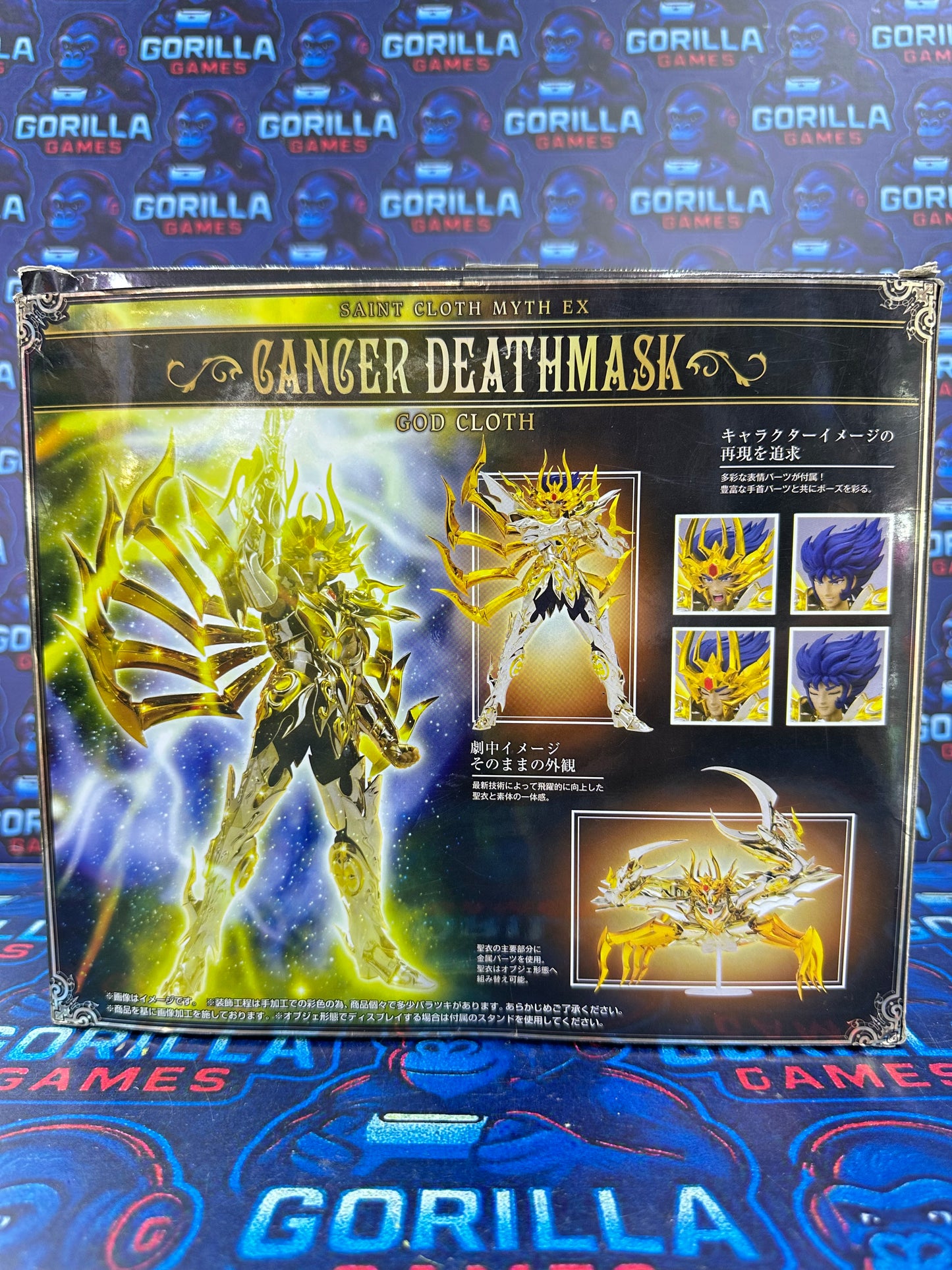 Máscara de muerte Cancer Saint cloth Myth ex God cloth Bandai usado
