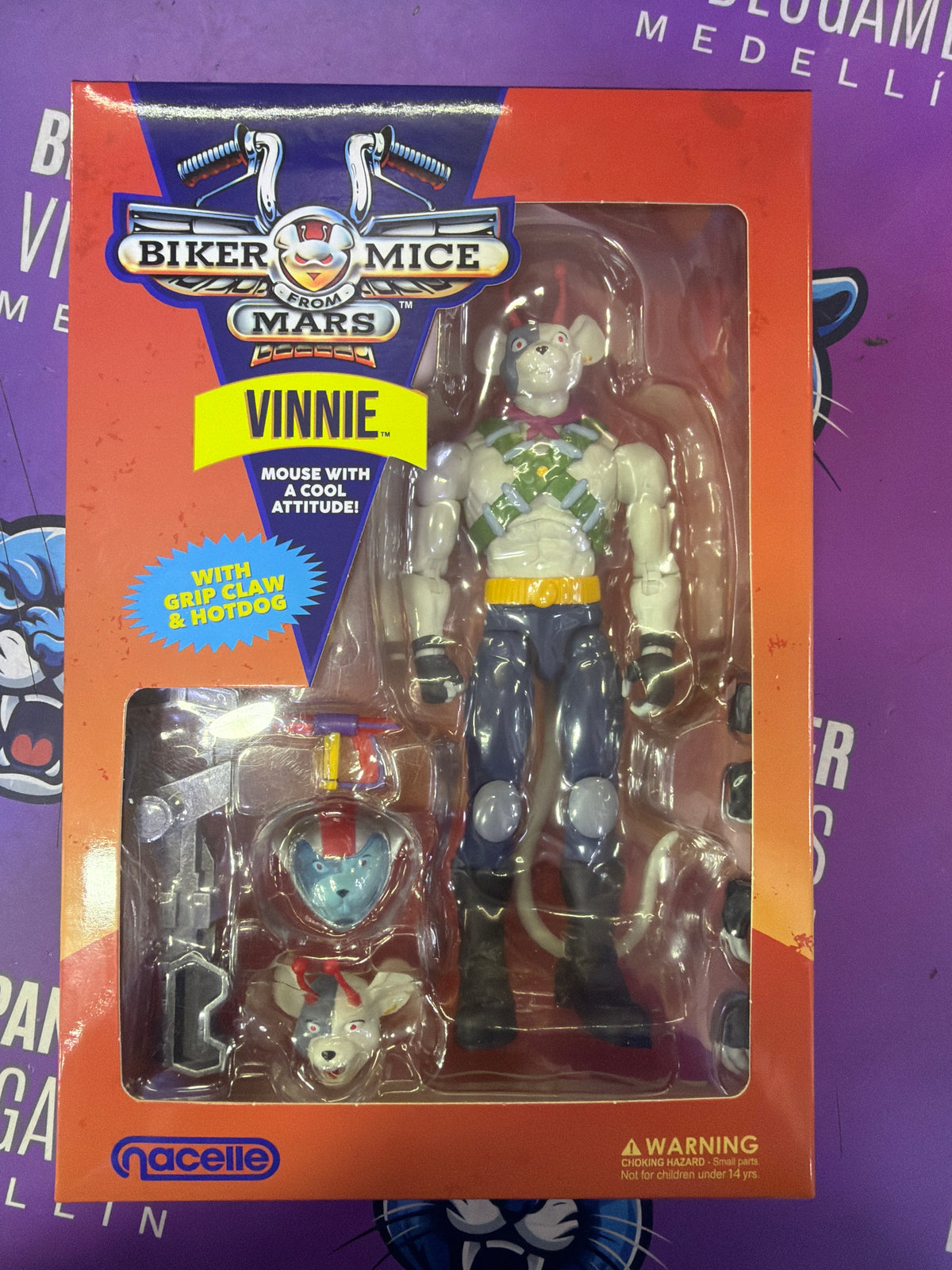 Figura Vinnie Motoratones de Marte – Biker Mice From Mars