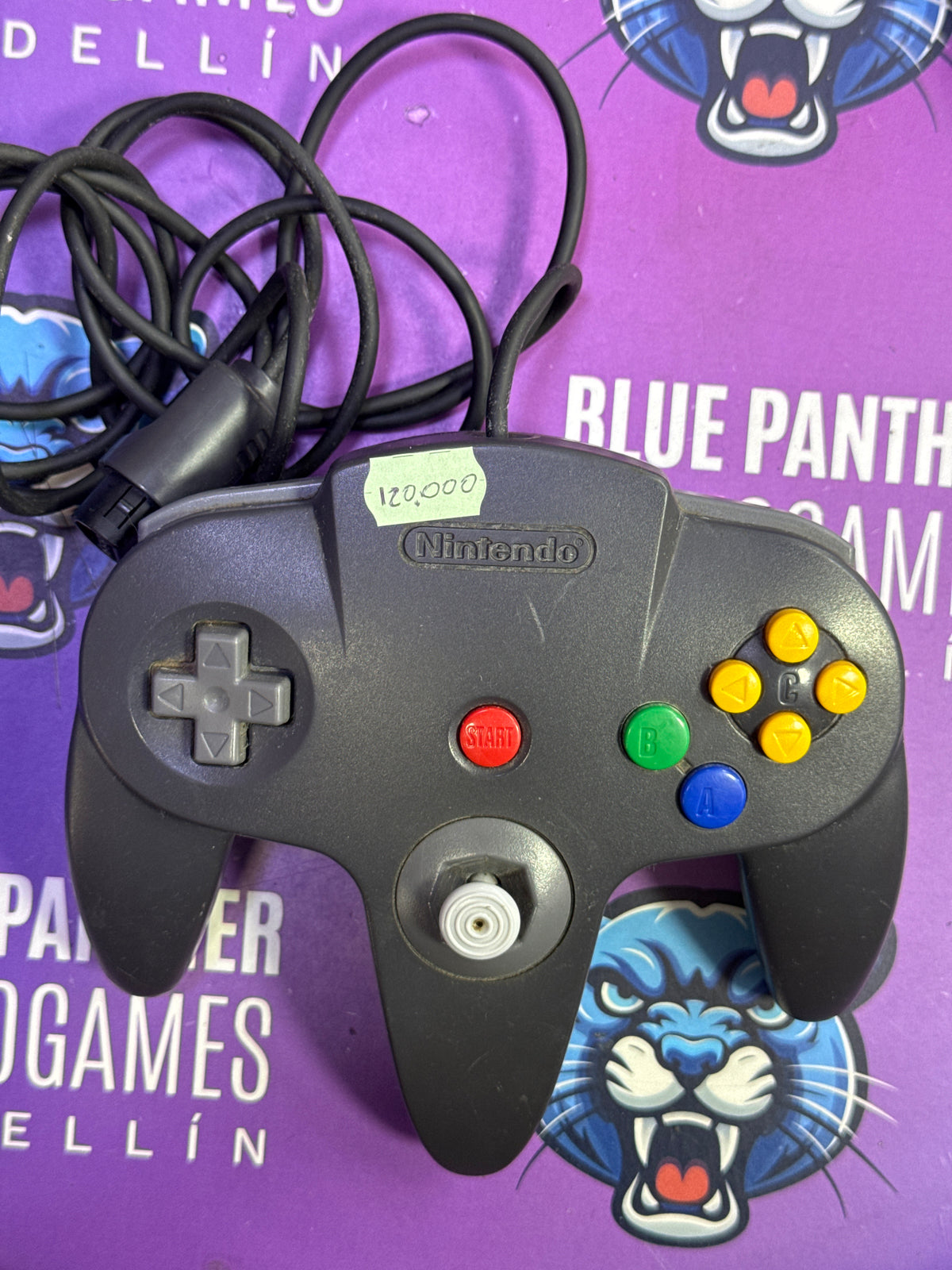 Control n64 original / negro