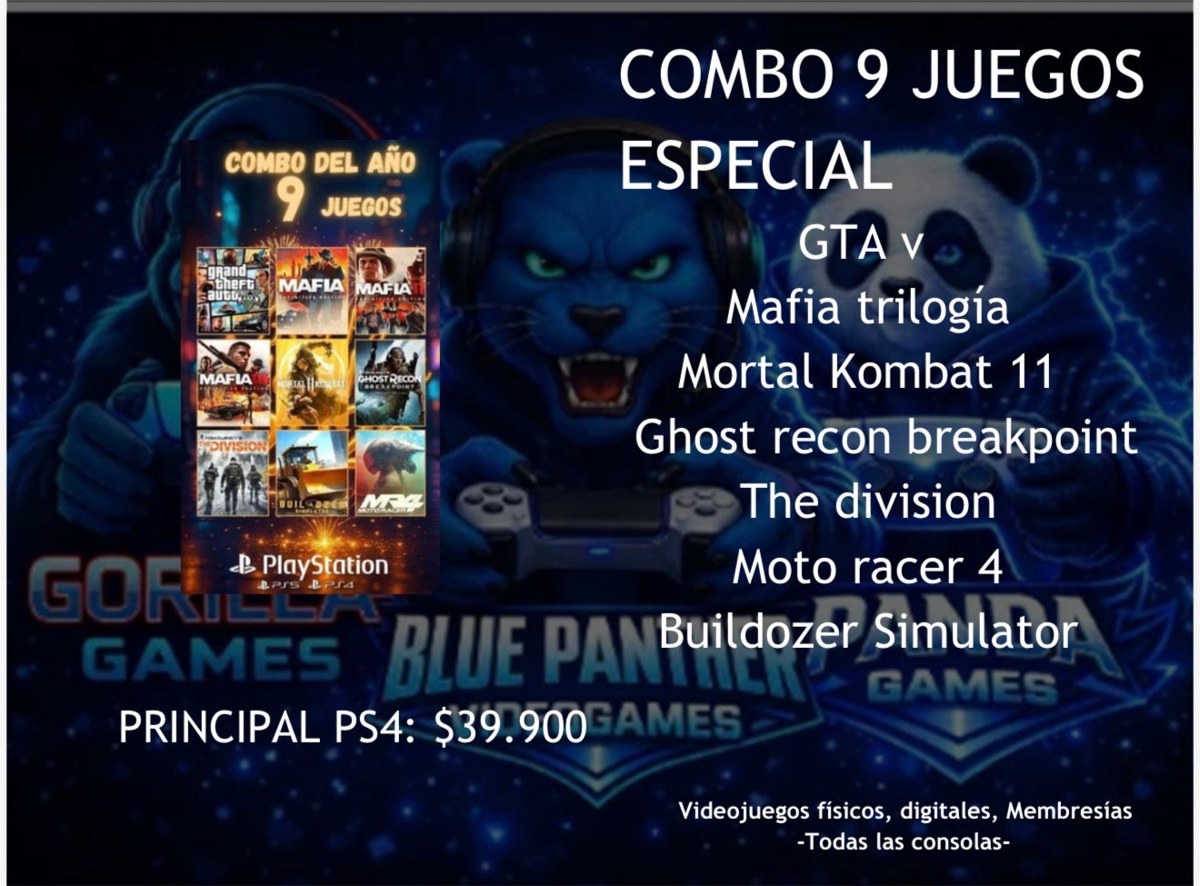 Combos Juegos  Digitales  ps4