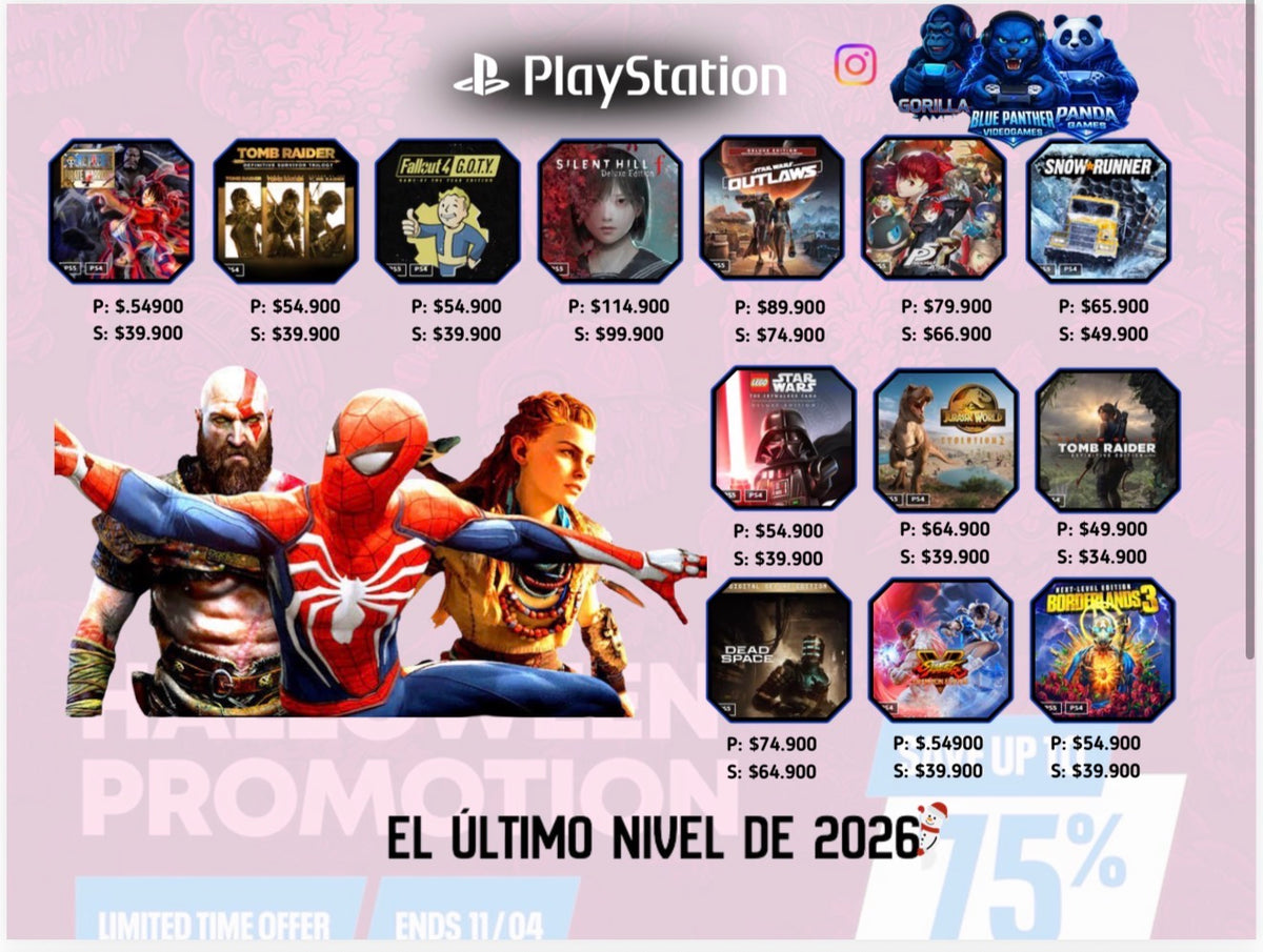 Catálogo Digital Blue Panther |Cada título tiene su precio individual · Consulta el valor directamente en la imagen | P Principal · S Secundaria