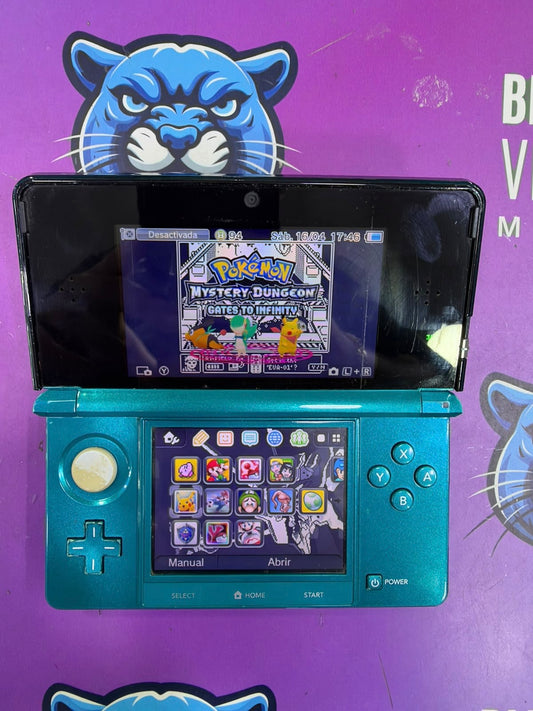 Nintendo 3DS Turquesa – Consola Portátil Usada programada