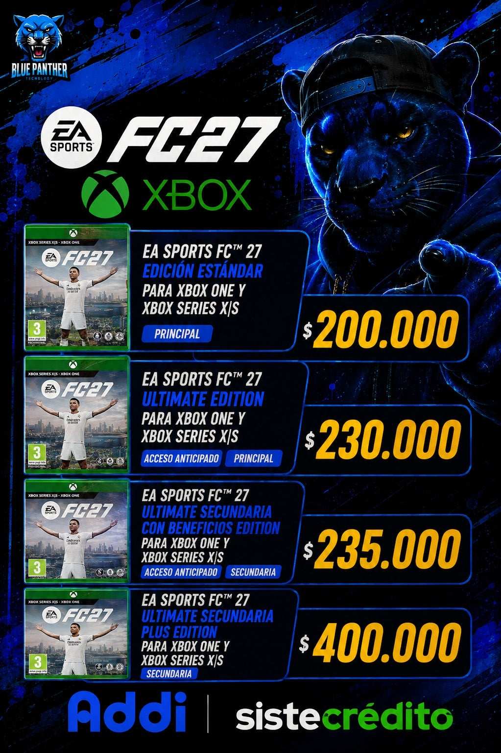 EA SPORTS FC 27 – XBOX ( Desde 200.000 )