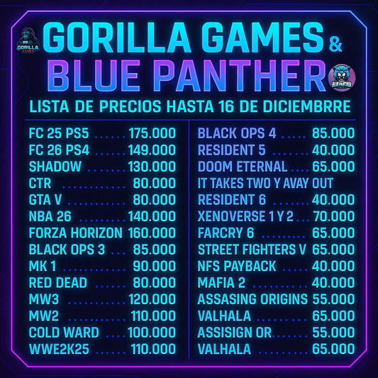 Juegos digitales PS4 - PS5 desde 50.000