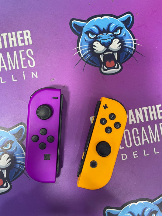 Joy Con Original Morado y Naranja