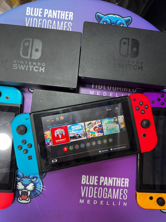 Switch V2 sin caja (consola+dock+cables)