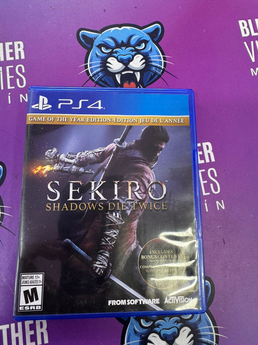 Sekiro Shadows Die Twice  - PS4