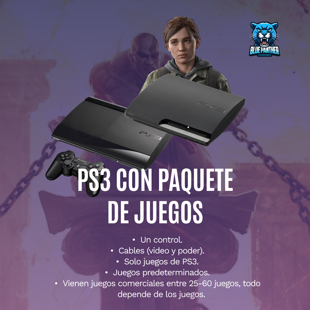 Ps3 con paquete de juegos