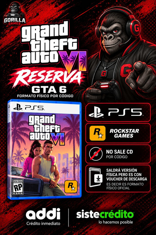 GTA VI PS5- RESERVA FORMATO FISICO POR CODIGO