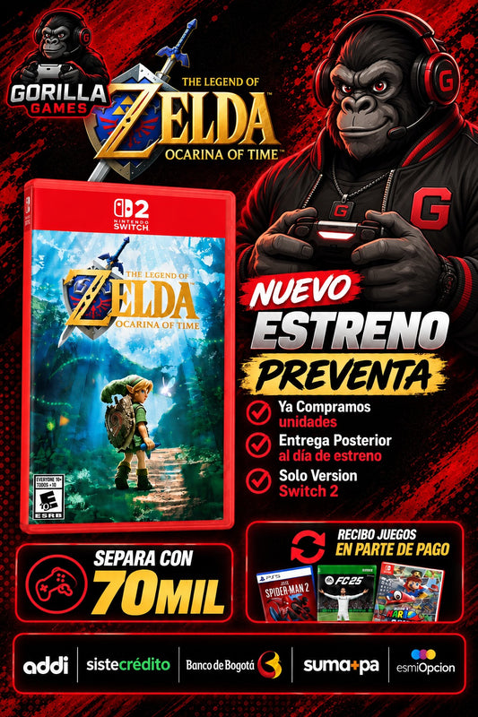 Reserva: The Legend of Zelda: Ocarina of Time – Juego para Nintendo Switch 2 ( más información leer descripción)