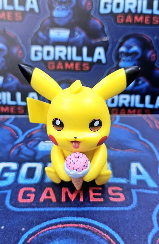 Pikachu comiendo helado