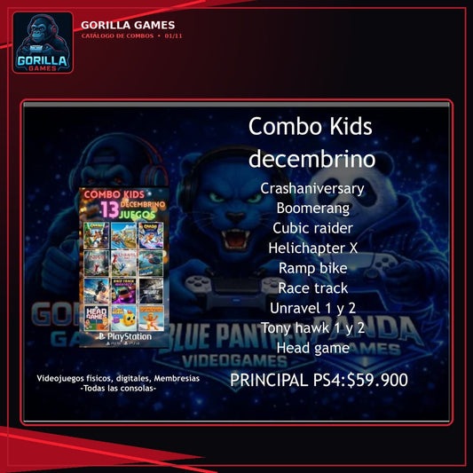 Combo Kids Decembrino 13 juegos Digital PS4