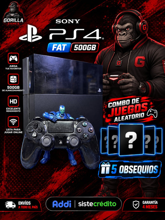 PlayStation 4 Fat 500GB con combo de juegos digitales