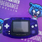 Game Boy Advance carcasa morada transparente