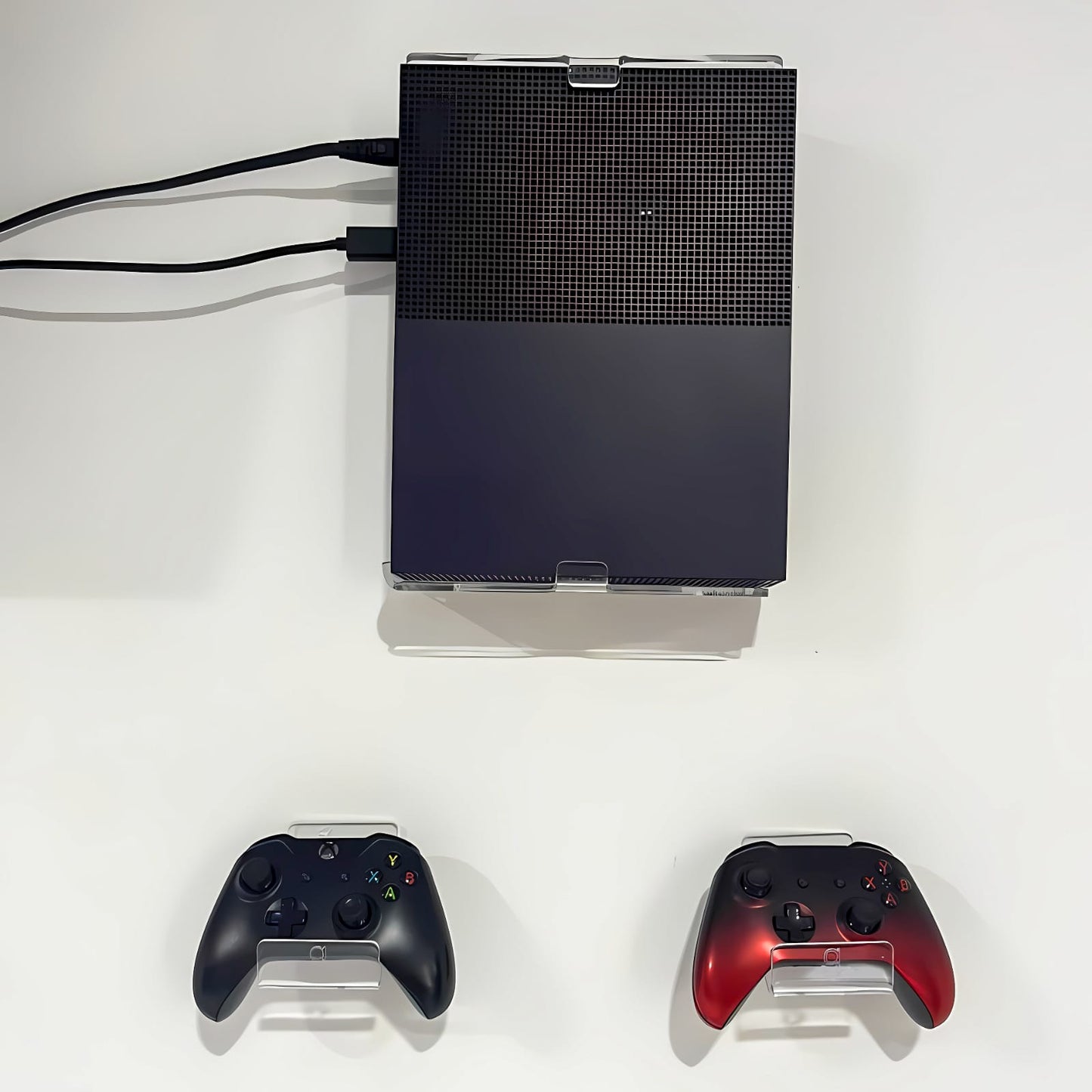 Soporte Pared Xbox One +2 porta controles en acrílico