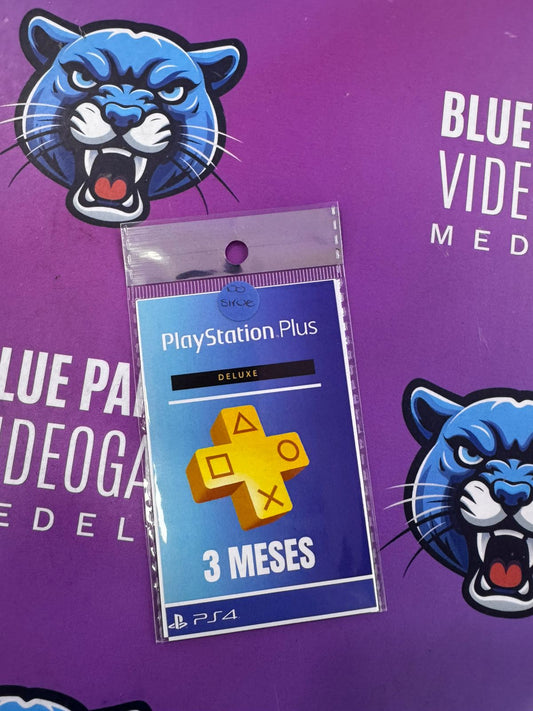 PS Plus Deluxe 3 meses (juegos inglés)