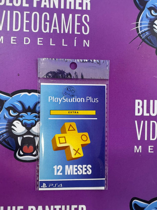 PS Plus Extra 12 meses (juegos inglés)