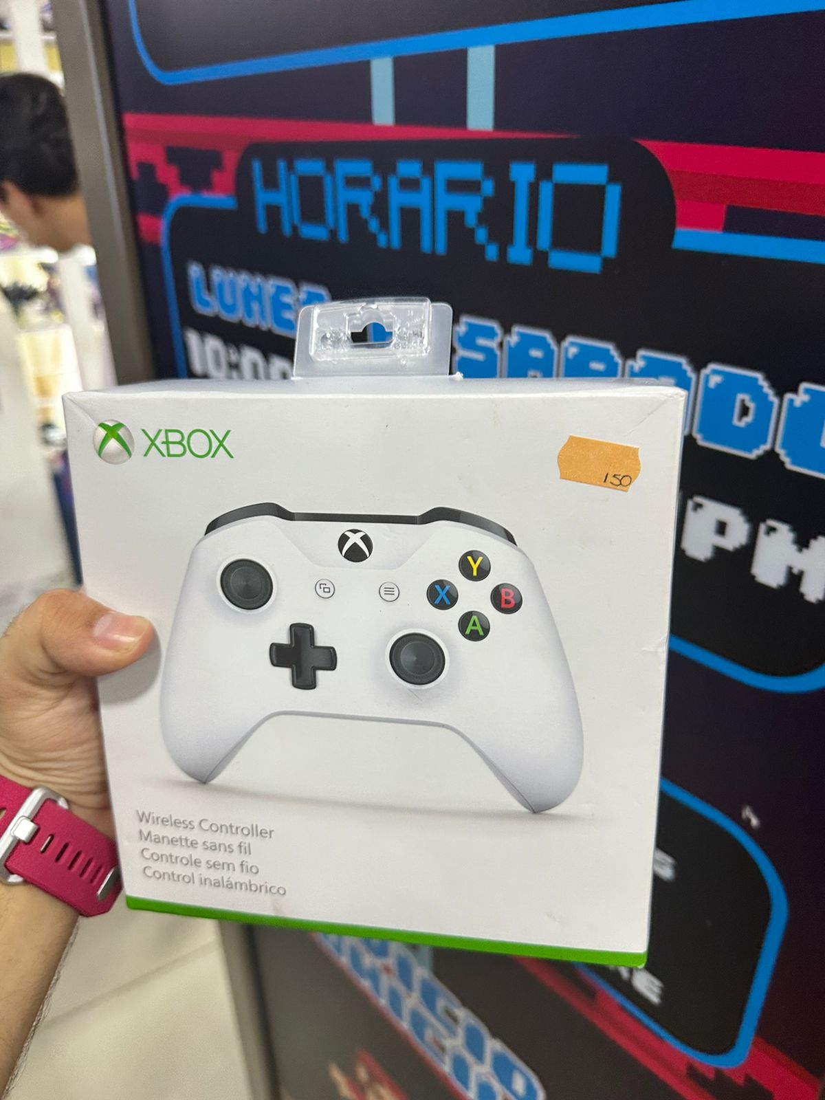 Control Xbox One negro primera gen con caja sin tapita de pilas