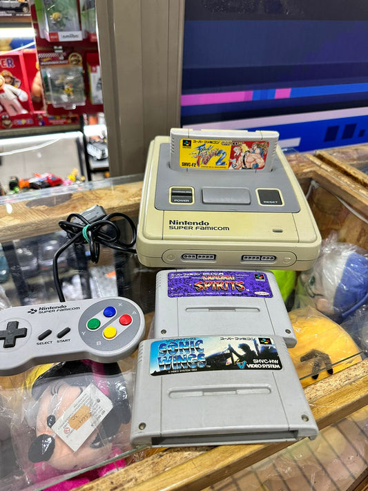 Super Famicom con 1 control 3 juegos