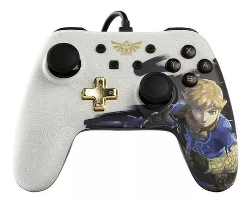 Control Hori Original Zelda con blanco