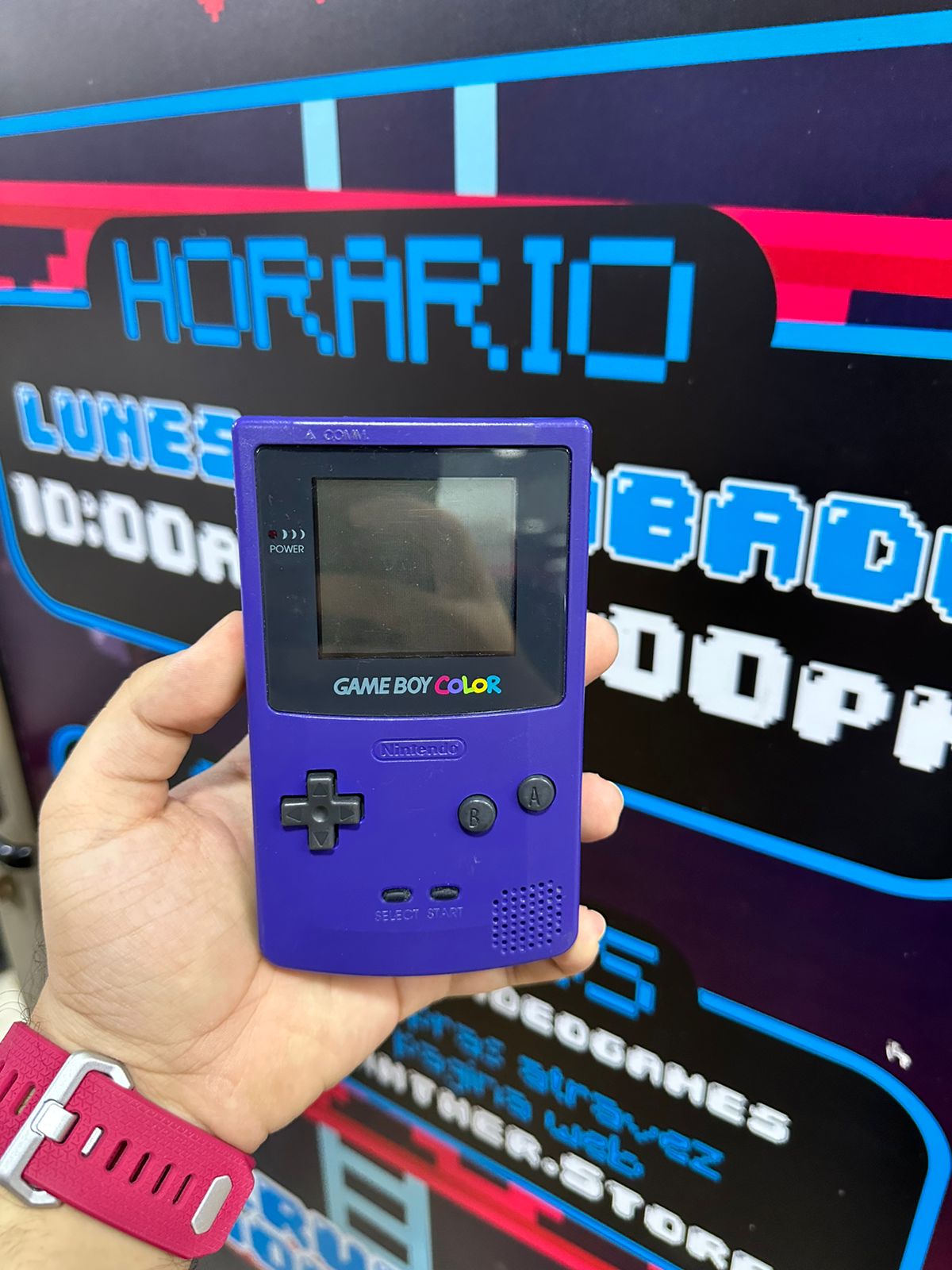 Game Boy  Color morado