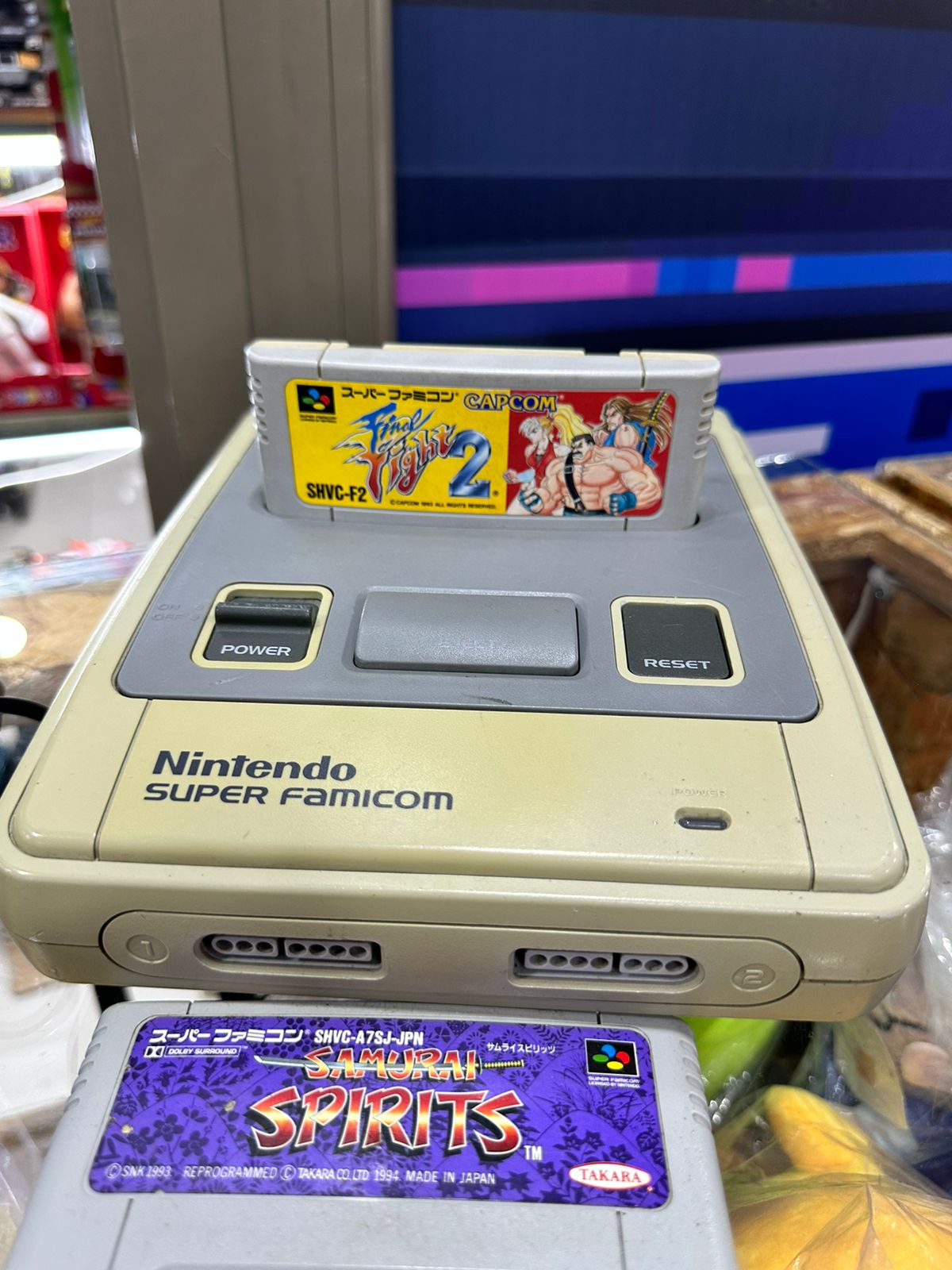 Super Famicom con 1 control 3 juegos