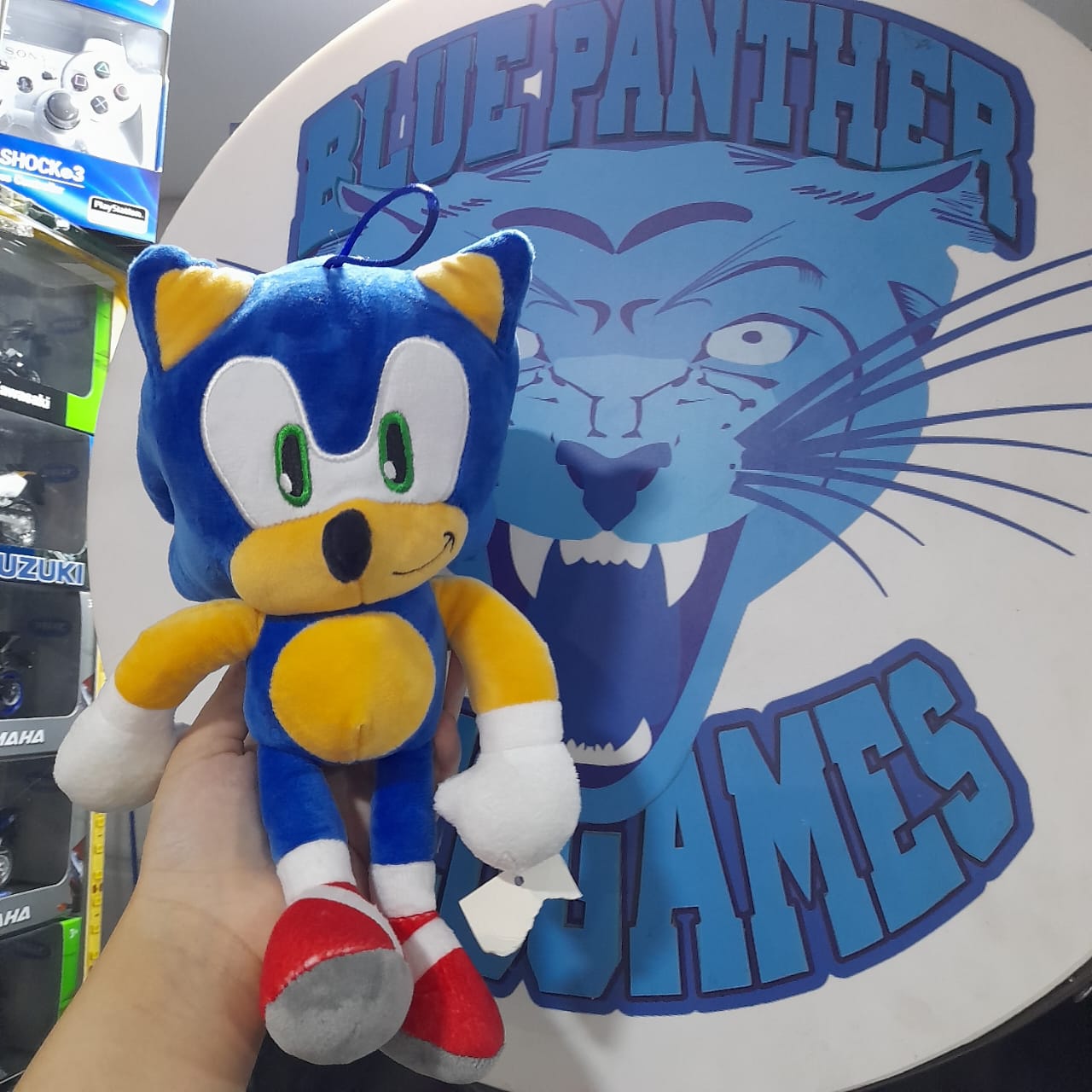 Peluche Sonic original azul