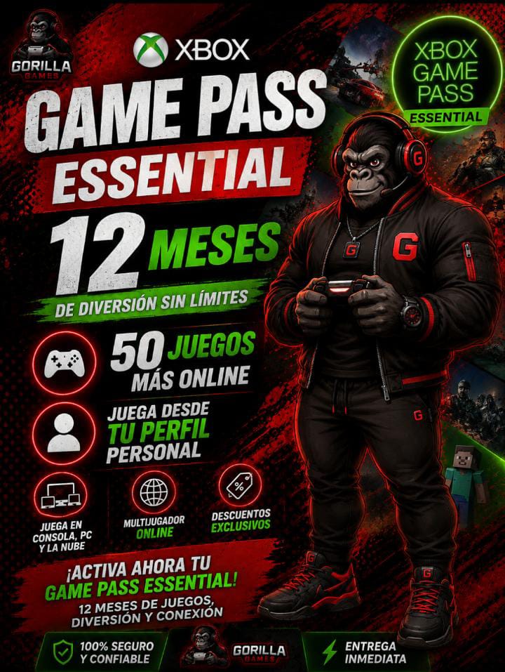 GG Game Pass Pass Essential 12 Meses