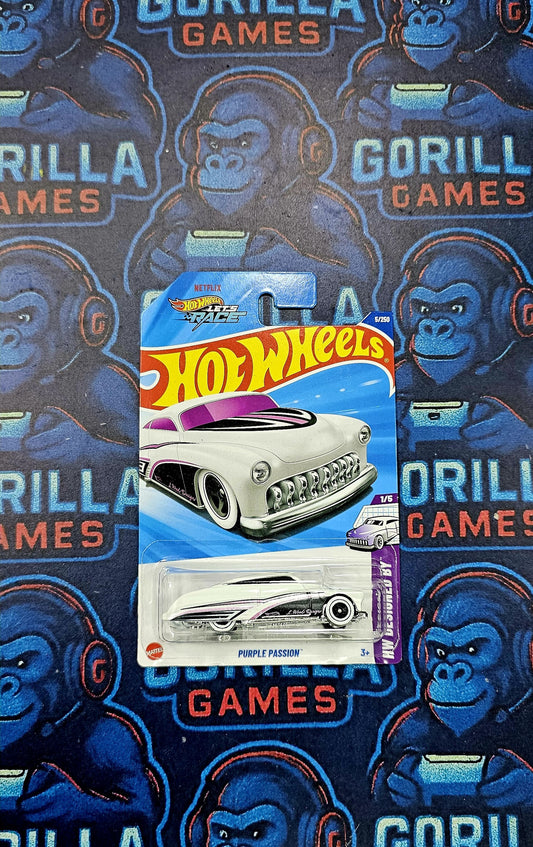 Hotwheels lets  race - purple passion